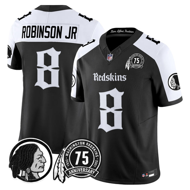 Men's Washington Redskins 'Gothic Capital Edition' Vapor Limited Jersey - All Stitched