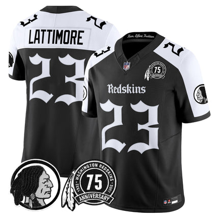 Men's Washington Redskins 'Gothic Capital Edition' Vapor Limited Jersey - All Stitched