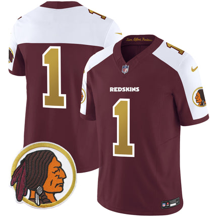 Men's Washington Redskins Throwback Vapor Limited Jersey - All Stitched