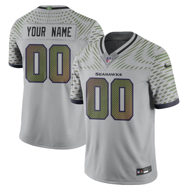 Seattle Seahawks F.U.S.E. Limited Rivalry Series Custom Jersey - All Stitched