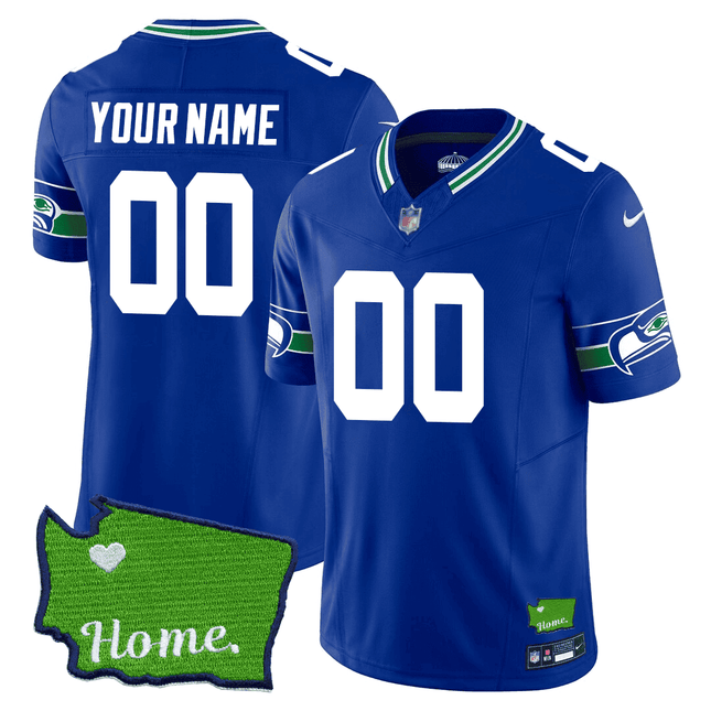 Men's Seattle Seahawks Jersey - SB XLVIII & Washington Home Patch