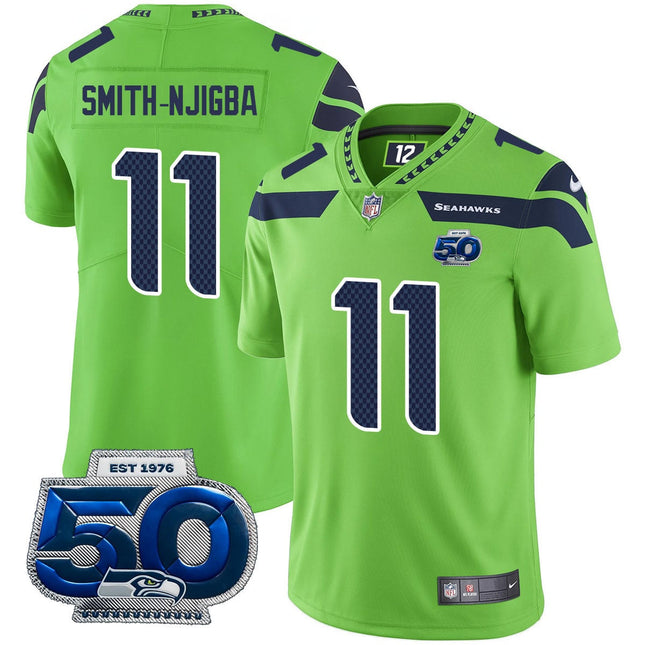 Men's Seattle Seahawks 50th Season Vapor Limited Jersey - All Stitched