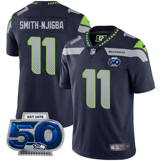 Men's Seattle Seahawks 50th Season Vapor Limited Jersey - All Stitched
