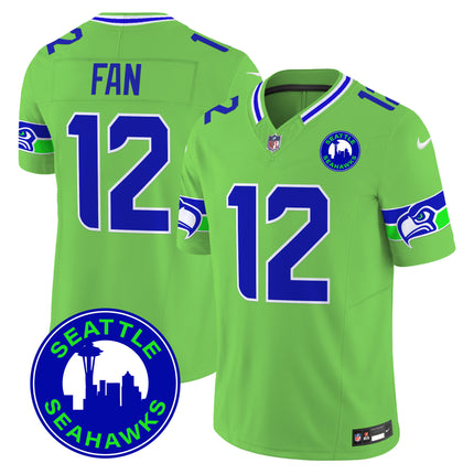 Men's Seahawks 2024 Seattle City Patch Vapor Limited Jersey - All Stitched