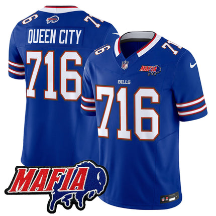 Men's Buffalo Bills 2025 Bills Mafia Patch Vapor Limited Jersey - All Stitched