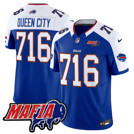 Men's Buffalo Bills 2025 Bills Mafia Patch Vapor Limited Jersey - All Stitched
