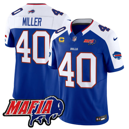 Men's Buffalo Bills 2025 Bills Mafia Patch Vapor Limited Jersey - All Stitched