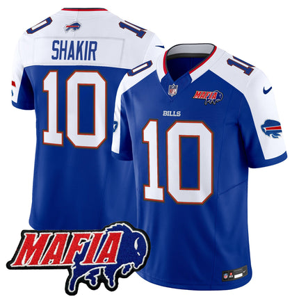 Men's Buffalo Bills 2025 Bills Mafia Patch Vapor Limited Jersey - All Stitched