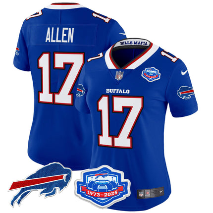 Women's Buffalo Bills 2025 "Rivalries" Vapor Limited Jersey - Farewell Season Patch - All Stitched