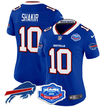 Women's Buffalo Bills 2025 "Rivalries" Vapor Limited Jersey - Farewell Season Patch - All Stitched