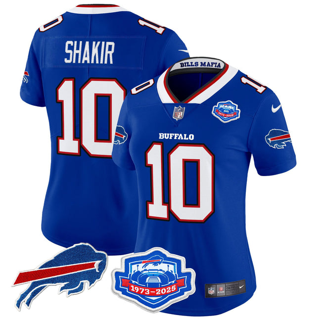 Women's Buffalo Bills 2025 "Rivalries" Vapor Limited Jersey - Farewell Season Patch - All Stitched