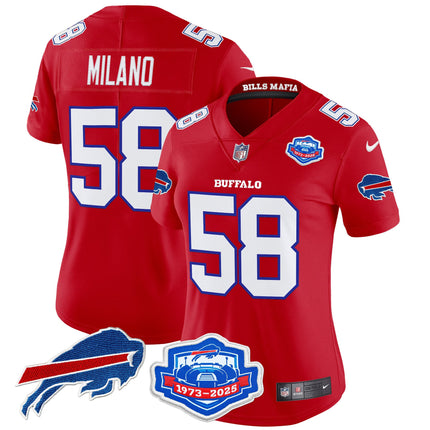 Women's Buffalo Bills 2025 "Rivalries" Vapor Limited Jersey - Farewell Season Patch - All Stitched