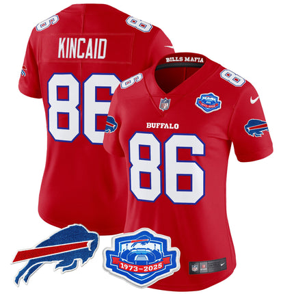 Women's Buffalo Bills 2025 "Rivalries" Vapor Limited Jersey - Farewell Season Patch - All Stitched