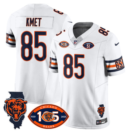Men's Bears 1920-2025 The Bears Vapor Limited Jersey - All Stitched