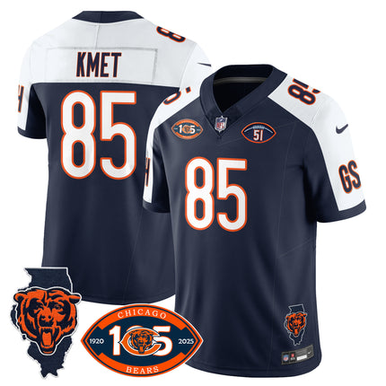 Men's Bears 1920-2025 The Bears Vapor Limited Jersey - All Stitched
