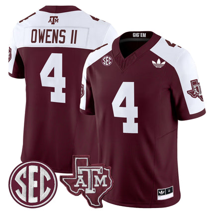 Men's Texas A&M Aggies 2025 Vapor Limited Jersey V2 - All Stitched