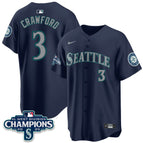Navy / J.P. Crawford - 3 / S