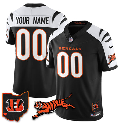 Cincinnati Bengals Vapor F.U.S.E. Limited Custom Jersey - All Stitched