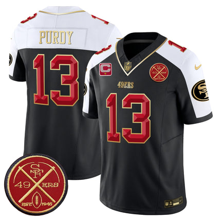 Men's 49ers Est.1946 Patch Vapor Limited Jersey V2 - All Stitched