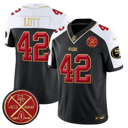 Men's 49ers Est.1946 Patch Vapor Limited Jersey V2 - All Stitched