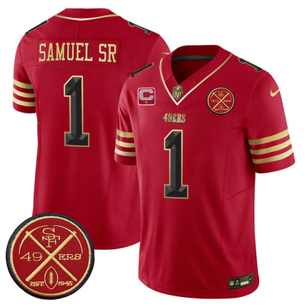 Men's 49ers Est.1946 Patch Vapor Limited Jersey V2 - All Stitched