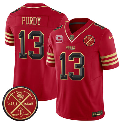 Men's 49ers Est.1946 Patch Vapor Limited Jersey V2 - All Stitched