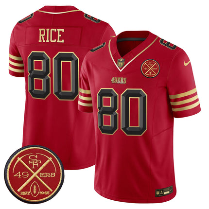 Men's 49ers Est.1946 Patch Vapor Limited Jersey V2 - All Stitched