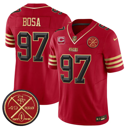 Men's 49ers Est.1946 Patch Vapor Limited Jersey V2 - All Stitched
