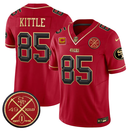 Men's 49ers Est.1946 Patch Vapor Limited Jersey V2 - All Stitched