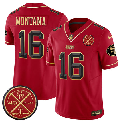 Men's 49ers Est.1946 Patch Vapor Limited Jersey V2 - All Stitched