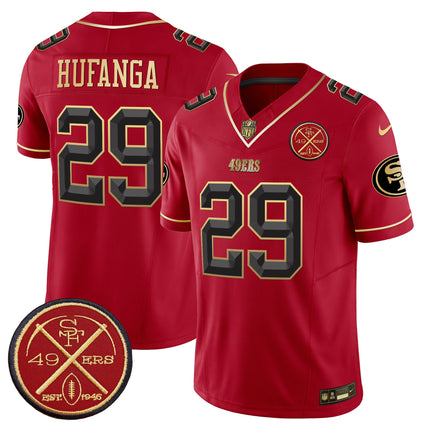 Men's 49ers Est.1946 Patch Vapor Limited Jersey V2 - All Stitched