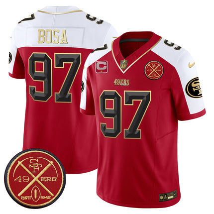 Men's 49ers Est.1946 Patch Vapor Limited Jersey V2 - All Stitched