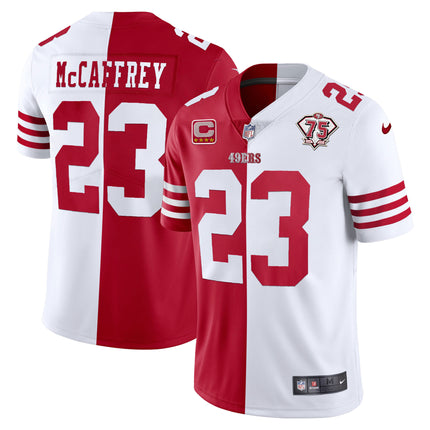 Men's 49ers 75th Anniversary Patch White Gold & Black Gold - All Stitched