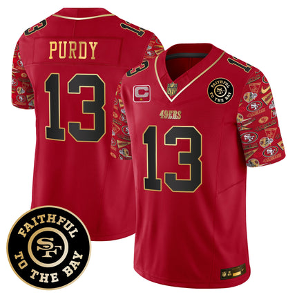 Men's 49ers Pattern Style Vapor Limited Jersey - All Stitched