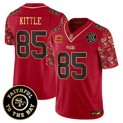 Men's 49ers Pattern Style Vapor Limited Jersey - All Stitched