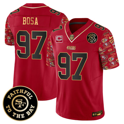 Men's 49ers Pattern Style Vapor Limited Jersey - All Stitched