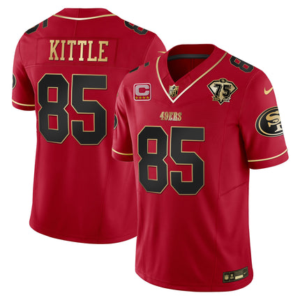 Men's 49ers 2023 Vapor Gold Limited Jersey - All Stitched