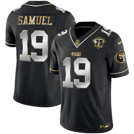 Men's 49ers 2023 Vapor Gold Limited Jersey - All Stitched
