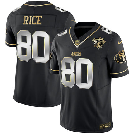 Men's 49ers 2023 Vapor Gold Limited Jersey - All Stitched