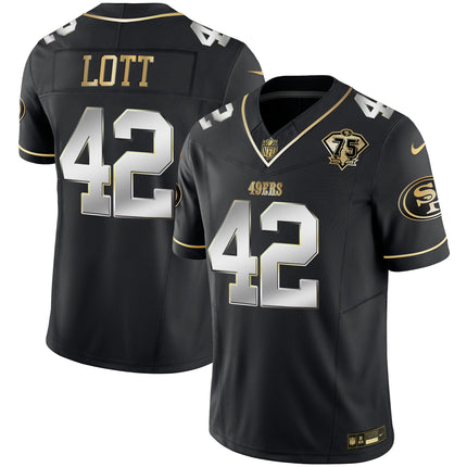 Men's 49ers 2023 Vapor Gold Limited Jersey - All Stitched