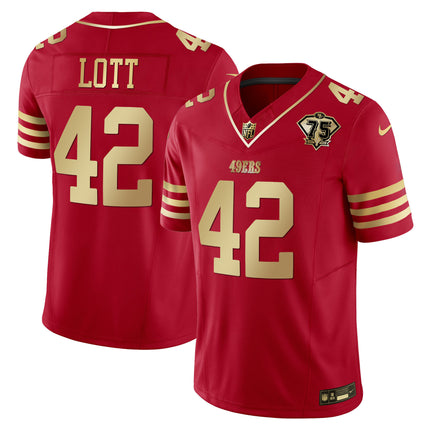Men's 49ers 2023 Vapor Gold Limited Jersey - All Stitched