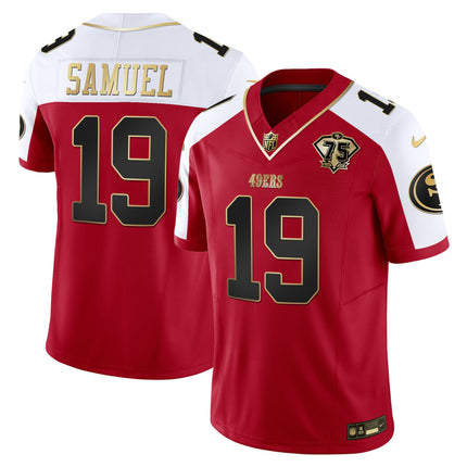 Men's 49ers 2023 Vapor Gold Limited Jersey - All Stitched