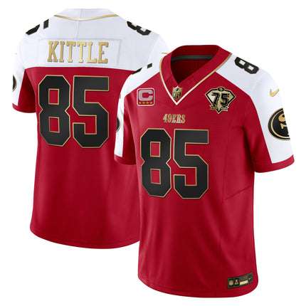 Men's 49ers 2023 Vapor Gold Limited Jersey - All Stitched