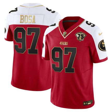 Men's 49ers 2023 Vapor Gold Limited Jersey - All Stitched