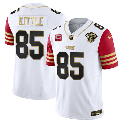 Men's 49ers 2023 Vapor Gold Limited Jersey - All Stitched