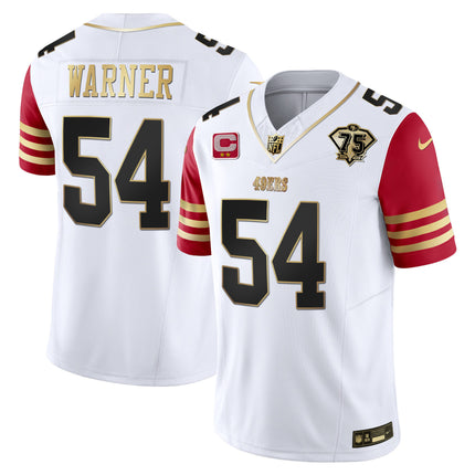 Men's 49ers 2023 Vapor Gold Limited Jersey - All Stitched