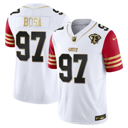 Men's 49ers 2023 Vapor Gold Limited Jersey - All Stitched