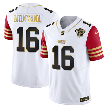 Men's 49ers 2023 Vapor Gold Limited Jersey - All Stitched
