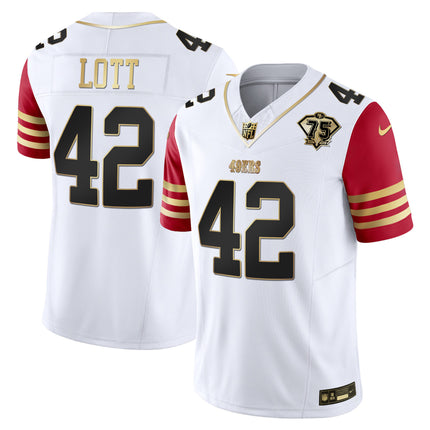 Men's 49ers 2023 Vapor Gold Limited Jersey - All Stitched
