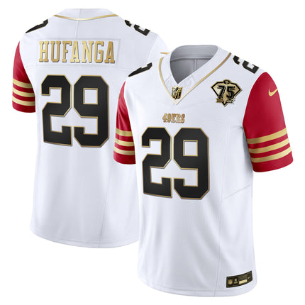 Men's 49ers 2023 Vapor Gold Limited Jersey - All Stitched